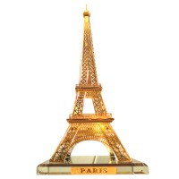 Gold Plated Crystal Eiffel Tower Big